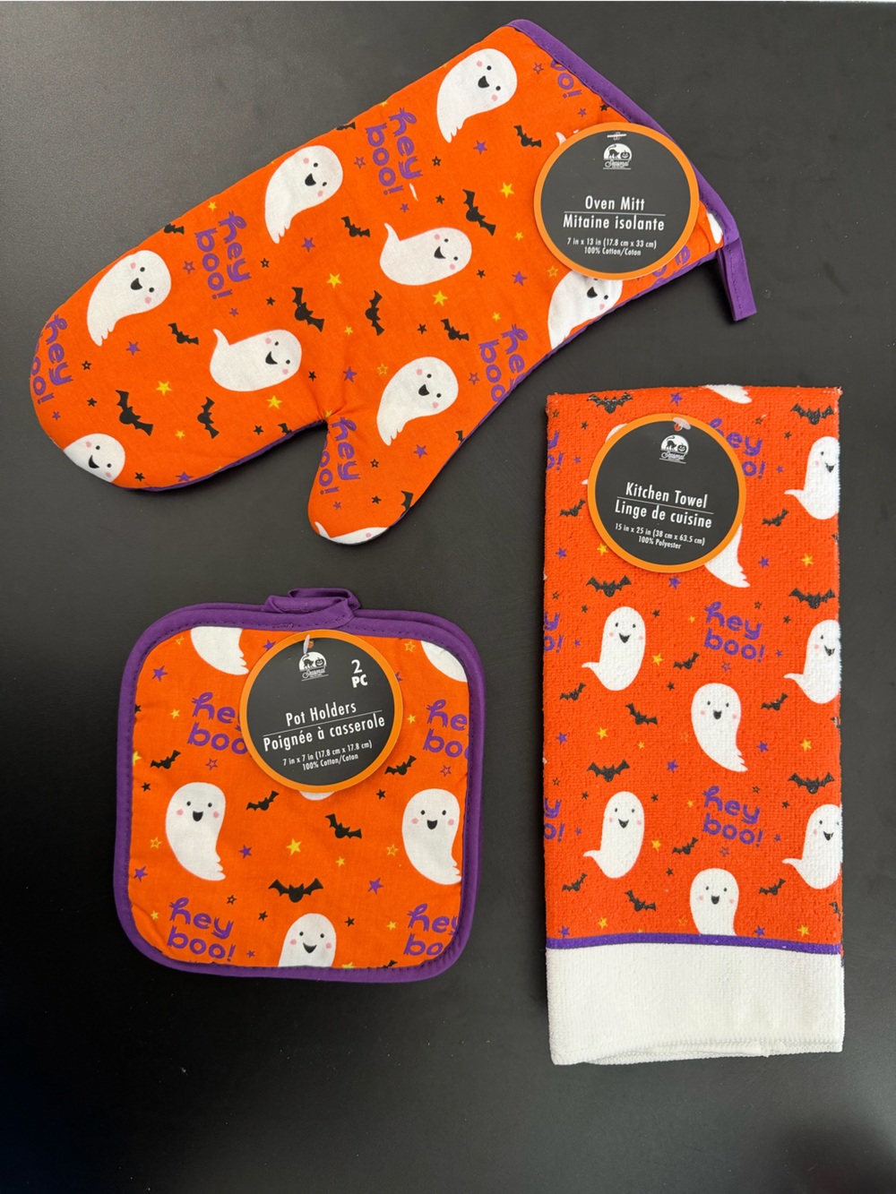 Halloween Ghost Kitchen Mitt/Towel/Pot Holder